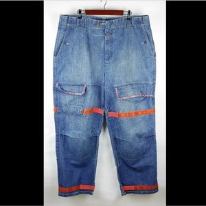 MARITHE FRANCOIS GIRBAUD Medium wash baggy jeans